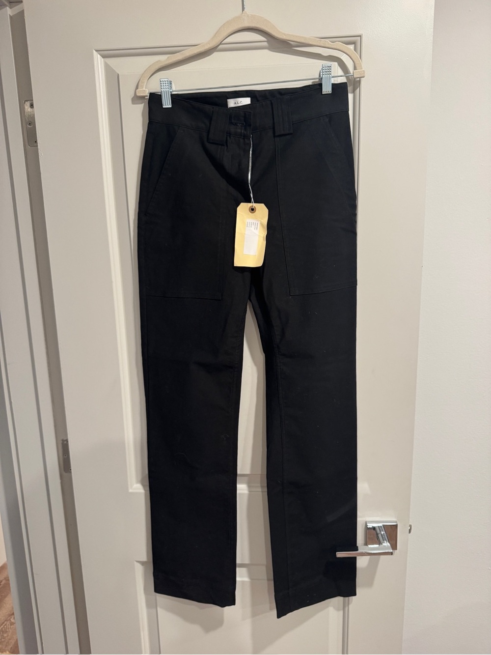 A.L.C. Black Women’s Chinos with Patch Pockets